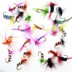 Attractive 36pcs Fly fishing Lure Hooks  Butterfly Insects Style Salmon Flies Trout Single Dry Fly Fishing Lures Fishing Tackle