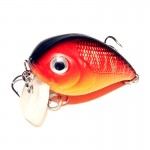 Attractive 5pcs 4.5cm/7.2g Fishing Lures Crank Baits Mini Crankbait Artificial Lure Bait with Feather Lifelike Fake Lure Wobbler