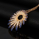 Austrian Crystal jewelry sets for women party fashion gold color rhinestone charm pendant necklace earrings set indian bijoux