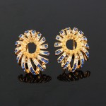 Austrian Crystal jewelry sets for women party fashion gold color rhinestone charm pendant necklace earrings set indian bijoux