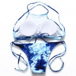 BANDEA 2017 Bikinis Swimwear Padded Summer Style Swimming Suit Halter Printed Swimsuit Bikinis Set Women High Neck Beachwear