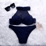 BANDEA 2017 Women Sexy Push Up Swimwear High Neck Bikini Brazilian Bathing Suit Biquinis Swimsuit Halter Top Bikinis Set HA729