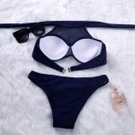 BANDEA 2017 Women Sexy Push Up Swimwear High Neck Bikini Brazilian Bathing Suit Biquinis Swimsuit Halter Top Bikinis Set HA729