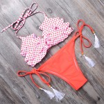 BANDEA 2017 bikini sexy women swimsuit halter swimwear female swimsuit brazilian bikini set bandeau bathing Suit beach wear 6705