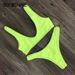 BEKOSHINE Swimsuit 2017 Women Sexy Bikini Set Shell bikini triangle swimwear bikinis crochet brazilian bikinis bathing suit