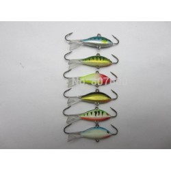 BassLegend - Faulted Fishing Jigging Shad Minnow Bait Ice Balance Jig 38mm/5.5g Zinc Weighted