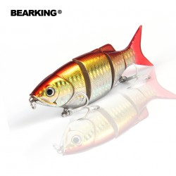 Bearking Hot model 5pcs/lot fishing lure Swimbait jointed 80mm 10g hard bait fish fresh water lure minnow free shipping