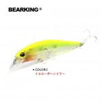 Bearking hot fishing lures,5pcs/lot fishing lures, assorted different colors,Minnow,100mm/14.5g,dive0.8-1.5m