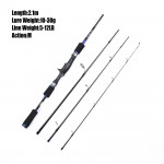 Best Multifunction Spinning Casting Rod 1.8m 2.1m Travel Spin Baitcasting Rods Super Trout Sea Beach M MH Hard 8 Sections China