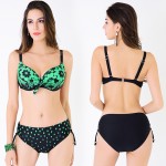 Bikini swimwear large size women swimsuit triangle push up maillot de bain femme big cup E/F/G 2017 new arrival