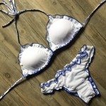 Blue and white porcelain printing 2017 Bikini Set Wear Swim Suit Brazilian Bikini Swimwear Bathing Suit Women Biquini Z30
