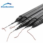 BlueSardine New Carp Fishing Pole Stream Hand Rod Telescopic Fishing Rod Carbon Fishing Tackle  4.5M 5.4M 6.3M 7.2M 8M