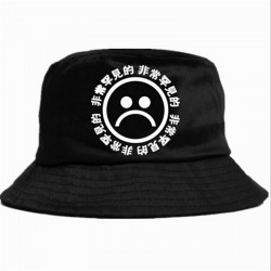 Boonie Flat Fishman Hat Summer KYC Vintage Black Bucket Hat Sad Boys Men Women Hip Hop Fishing Cap Sprots Chapeau Panama Sunhat