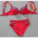 COOCLO Plus size bikini, push up swimwear explosion models,  biquini vintage push up set ,women bikini set , swimsuit