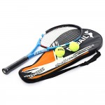 Carbon Aluminum Alloy Frame Tennis Racket Shock Reduce Tennis Initial Training Matches Men Women Regular Grade Tennis Racket