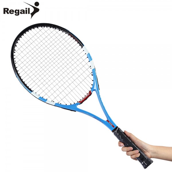 Carbon Aluminum Alloy Frame Tennis Racket Shock Reduce Tennis Initial Training Matches Men Women Regular Grade Tennis Racket