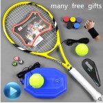 Carbon tennis racket beginner male and female students one single light training suit