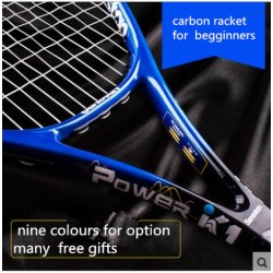 Carbon tennis racket beginner single male Ms. generic competition and training professional suit