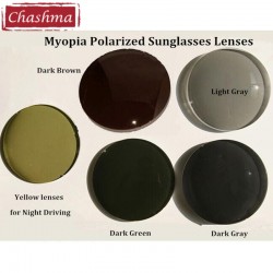 Chashma 1.56 Index Myopia Sunglasses Lenses Anti Glare Polarized Prescription Lenses for Driving and Fishing