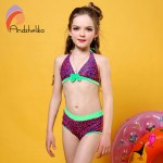 Children Swimsuit Girls Bikini Set Print Bikini Set Cute Bow Bodysuit Kids Swimming Suit For Children Girls Swim Suit