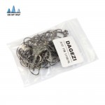 DAGEZI 2017 Hot 100pcs/lot black High carbon Steel Fishing Hooks Crank Lead Sharp Hooks 9 Sizes super big black Wide crank hook