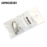 DAGEZI 5cm/10g Silver Metal Spinner Spoon Fishing Lure Hard Baits Sequins Noise Paillette Treble Hook Tackle