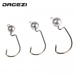 DAGEZI 5pcs/lot crank Jig head hook 3.5g 5g 7g fishing hook lead Jig lure hard baits soft worm fishing tackle accessories