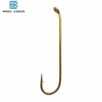 Easy Catch 200pcs 79580 Fishing Hooks Tea Color Long Shank Streamer Dry Fly Tying Fishing Hook For Jig Size 2 4 6 8 10