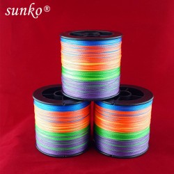 Enough 300M SUNKO Brand 8 10 20 30 40 50 60 70LB Super Strong Japanese colorful Multifilament PE Material Braided Fishing Line