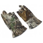 Fingerless Hunting Oak Camo Gel Fish Glove Camouflage Comfortable Anti Slip Elastic Fishing Gloves Skidproof Nonslip Thin Mitten