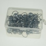 Fishing Hook Lure Mini Metal Bait Fish 50pcs 5g Lead Head Hook Bait Jigging Fishing Tackle Buzz Lure Jigs Pesca with Box