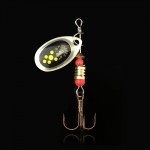 Fishing spinner bait 6cm 2.5g spoon lure fishing tackles treble hook isca artificial fish feeder carp bass ice winter accessries