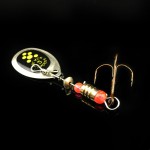 Fishing spinner bait 6cm 2.5g spoon lure fishing tackles treble hook isca artificial fish feeder carp bass ice winter accessries
