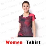 Free Shipping Badminton Set ( T-shirt + Shorts) T5005 Team Women Stripe Design Badminton Table Tennis Sport Set T-5105