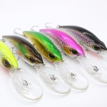 Free shipping Super Quality 5 Colors 14cm 20.6g Hard Bait Minnow Crank Fishing lures Bass Fresh Salt water 4# VMC hooks