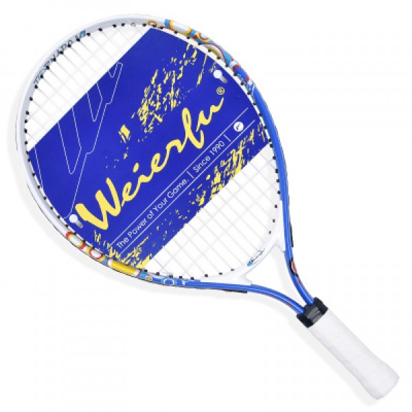 Free of shipping 19 Inch New Junior Tennis Racket Kids Alumium Construction Blue Colored With Cover Pack