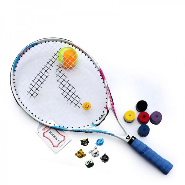 Free of shipping 23ch junior tennis racket aluminun and graphite composite tennis racket  tennis racket for kids