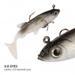 Goture 5pcs/lot Grey Soft Lure 8.5cm 16g Wobblers Artificial Bait Silicone Fishing Lures Sea Bass Carp Fishing Lead Fish Jig
