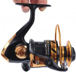 HOT SALE! Spinning reel fishing reel 2000/3000/4000/5000 5.5:1 spinning reel casting fishing reel lure tackle line K8356