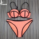 High Grade Nylon Bikinis 2016 Swimwear Women Bandage Swimsuits  Brazilian Push Up Bikini Set Bathing Suits Biquini Beach Wear