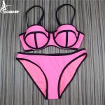 High Grade Nylon Bikinis 2016 Swimwear Women Bandage Swimsuits  Brazilian Push Up Bikini Set Bathing Suits Biquini Beach Wear