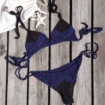 High Quality 3 Colorway Diamond Handmade Crochet  Swimwear Brazilian Bikini Beachwear