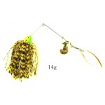 Hot 2016 Spinnerbait Mixed Weight 5 Colors Metal Fishing Spoon Jigs Skirt Silicone Fishing Lures Spinner Baits