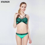 INGAGA New Sexy Bikini Set 2017 Bandage Swimwear Women Push Up Swimsuit Low Waist biquini Bathing Suits