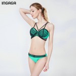 INGAGA New Sexy Bikini Set 2017 Bandage Swimwear Women Push Up Swimsuit Low Waist biquini Bathing Suits