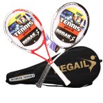 Instock 1 Piece Junior Carbon Tennis Racquet Training Racket for Kids Youth Childrens Tennis Rackets