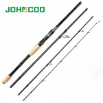 JOHNCOO 2017 NEW Spinning Rod 2.1m 2.4m 2.7m Telescopic Carbon Fishing Rod 4 Sections Travel Rod Fishing Tackle