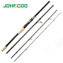 JOHNCOO 2017 NEW Spinning Rod 2.1m 2.4m 2.7m Telescopic Carbon Fishing Rod 4 Sections Travel Rod Fishing Tackle