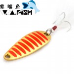 JUYANG brand Fishing lure spoon 2g 5g 7.5g 10g 15g 20g Gold/Silver fishing spoon hard lures metal lure