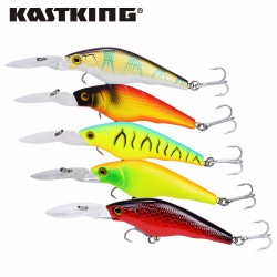 KastKing 2017 New Super Price fishing tackle 3D eyes Minnow fishing lure 5pcs/lot fishing bait 90mm 7g crankbait lure